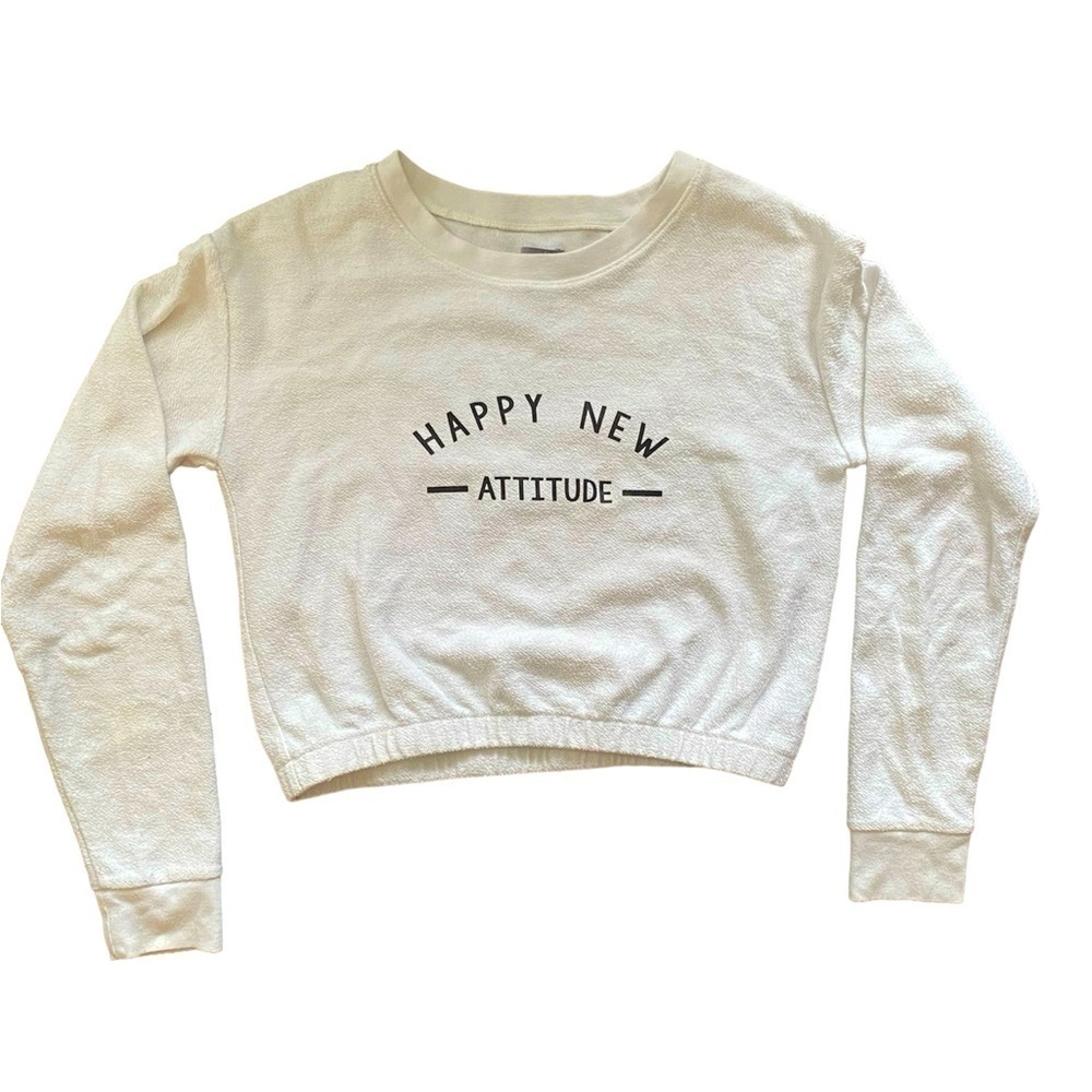 Aerie Cream Cropped Sweatshirt XS